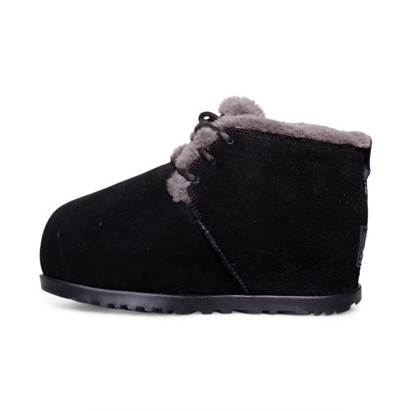UGG Pumped Lace Up Black Boots - Women's - Picture 4 of 9